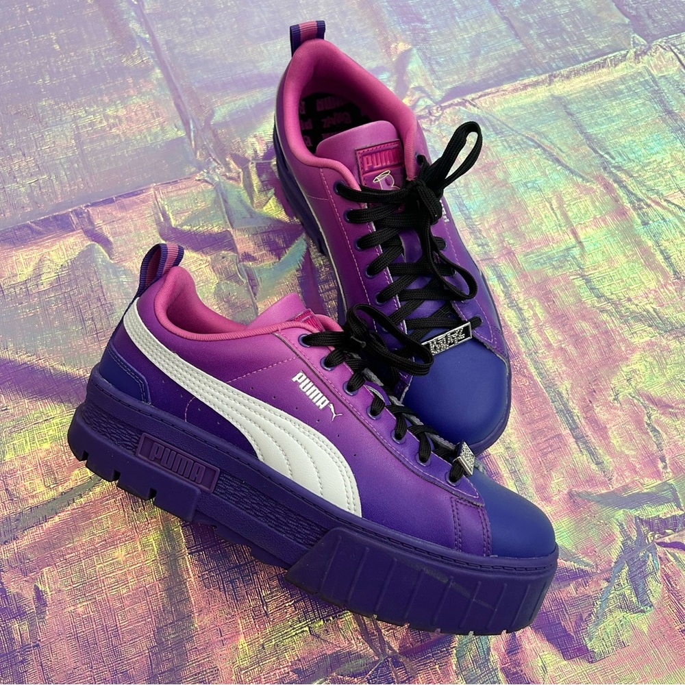 Bratz x Puma 2021 Mayze Prism Violet Deadstock Platform Sneakers 🩷💜✨